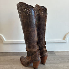 Load image into Gallery viewer, Studded Leather Distressed Western Boots
