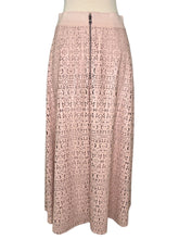 Load image into Gallery viewer, NWT Sosie Vegan-Leather Flared Midi Skirt