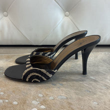 Load image into Gallery viewer, Beaded Leather Heeled Sandals