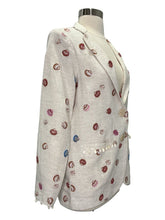 Load image into Gallery viewer, Amber Oversized Shell Beaded Blazer