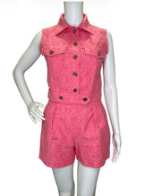 Load image into Gallery viewer, Two Piece Anagram Jacquard Vest & Shorts