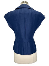 Load image into Gallery viewer, Vintage S/S Collared Button Down Top