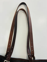Load image into Gallery viewer, Denim & Leather Tote Bag