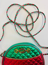 Load image into Gallery viewer, Laminated Nappa Trapnutata Mini Zumi Dome Shoulder Bag