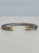 Load image into Gallery viewer, Classic Cable Bracelet in Sterling Silver/14K/Pearls