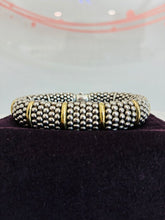 Load image into Gallery viewer, Gold Station Caviar Bracelet 15mm