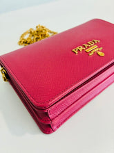 Load image into Gallery viewer, Saffiano Leather Wallet on Chain