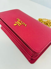 Load image into Gallery viewer, Saffiano Leather Wallet on Chain