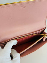 Load image into Gallery viewer, Saffiano Leather Lux Metal Bar Continental Wallet