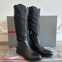 Load image into Gallery viewer, Nylon & Leather Zip Boots