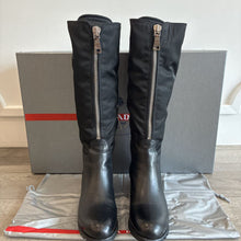 Load image into Gallery viewer, Nylon & Leather Zip Boots
