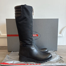 Load image into Gallery viewer, Nylon & Leather Zip Boots