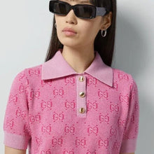 Load image into Gallery viewer, GG Wool Jacquard Polo Shirt