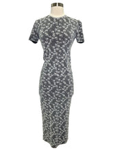 Load image into Gallery viewer, Floral Motif Jacquard Midi Skirt