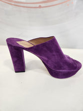 Load image into Gallery viewer, Suede Peep Toe Mule
