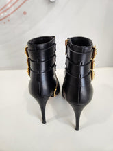 Load image into Gallery viewer, Leather Buckle Stiletto Boots
