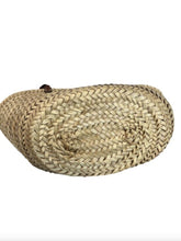 Load image into Gallery viewer, Palmitto Vitello Woven Braided Large Basket Tote Bag Naturale
