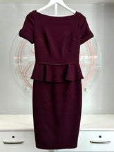Load image into Gallery viewer, Bateau Neckline Peplum Dress
