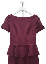 Load image into Gallery viewer, Bateau Neckline Peplum Dress

