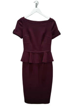 Load image into Gallery viewer, Bateau Neckline Peplum Dress
