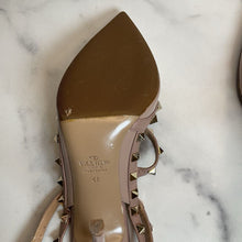 Load image into Gallery viewer, Patent Nappa Rockstud Ankle Strap 100mm Pumps Retail 1190
