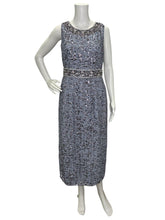 Load image into Gallery viewer, NWT Sequined Hi Neck Sleeveless Column Dress

