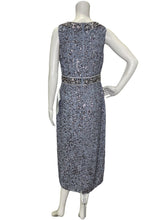 Load image into Gallery viewer, NWT Sequined Hi Neck Sleeveless Column Dress
