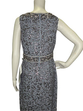 Load image into Gallery viewer, NWT Sequined Hi Neck Sleeveless Column Dress
