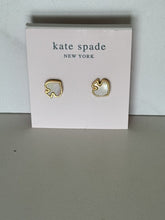 Load image into Gallery viewer, Double Sided Pearl Spade Earrings
