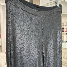 Load image into Gallery viewer, Sequin Flared Black Pants

