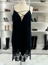 Load image into Gallery viewer, SS2013 Runway Leather Lace Trim Open Back Mini Dress

