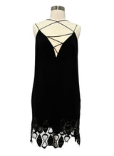 Load image into Gallery viewer, SS2013 Runway Leather Lace Trim Open Back Mini Dress
