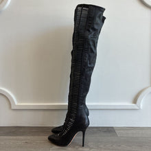 Load image into Gallery viewer, Leather Braided Over the Knee Boots
