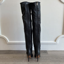 Load image into Gallery viewer, Leather Braided Over the Knee Boots
