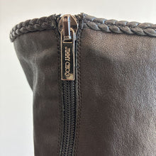 Load image into Gallery viewer, Leather Braided Over the Knee Boots
