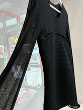 Load image into Gallery viewer, L/S top w/ mesh bodice &amp; side zipper
