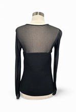 Load image into Gallery viewer, Long Sleeve Top w/ Mesh Bodice &amp; Side Zipper
