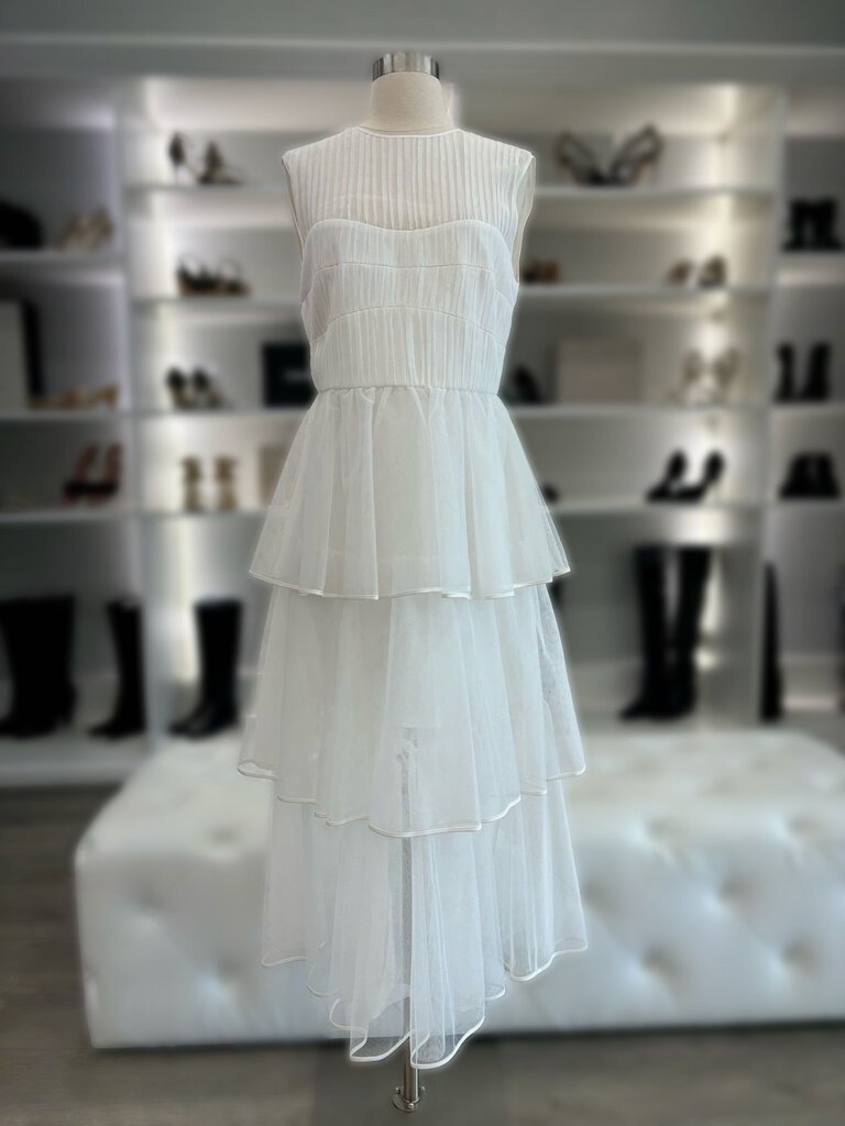 NWT Benton Pleated Tulle Dress Retail 795
