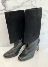 Load image into Gallery viewer, Lucinda Fold Over Knee High Leather Boots Retail 850
