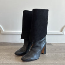Load image into Gallery viewer, Lucinda Fold Over Knee High Leather Boots
