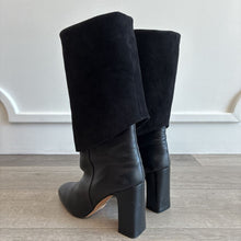 Load image into Gallery viewer, Lucinda Fold Over Knee High Leather Boots
