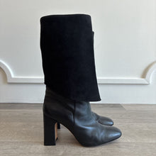 Load image into Gallery viewer, Lucinda Fold Over Knee High Leather Boots
