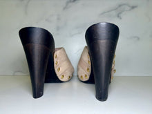 Load image into Gallery viewer, Suede Mules Two Toned Hardware
