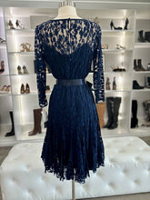 Load image into Gallery viewer, NWT 3/4 Sleeve Lace Overlay Cocktail Dress Retail $495
