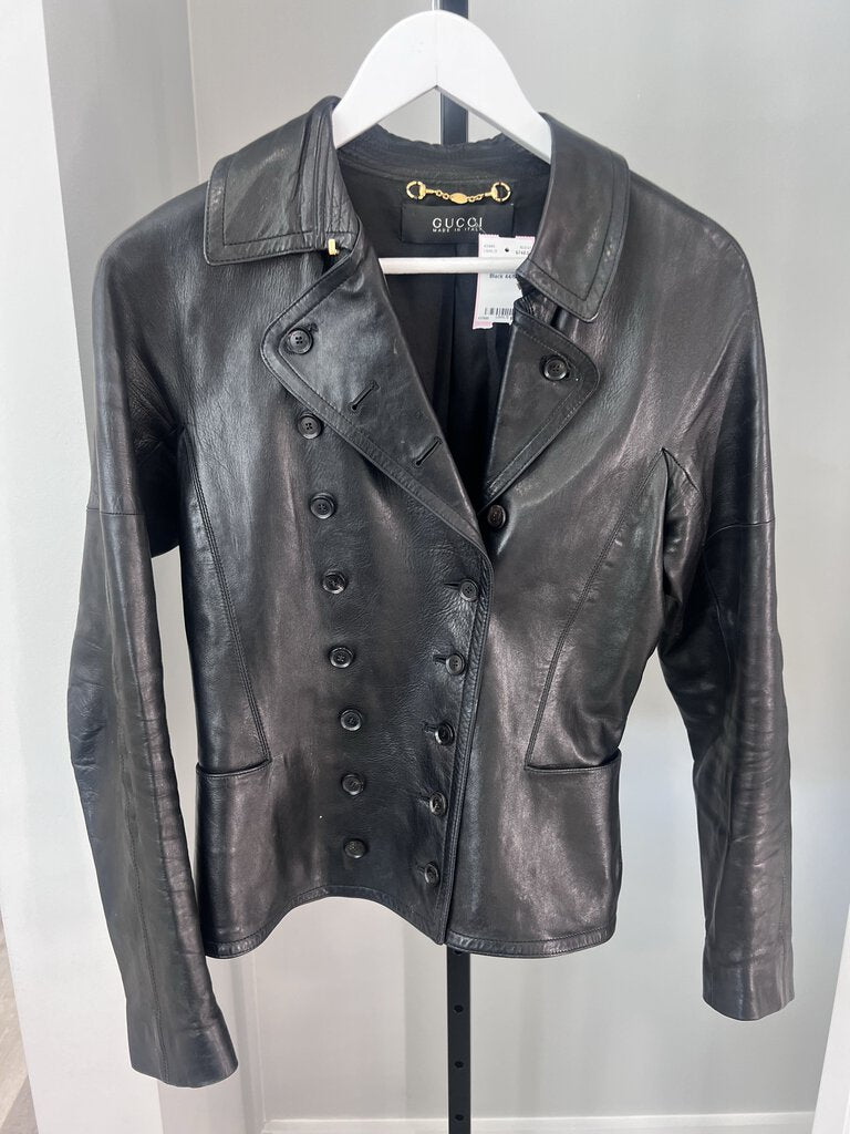 Vintage Lambskin Double Breasted Blazer