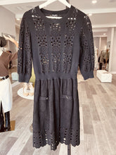 Load image into Gallery viewer, 20P Crochet Lace Knit CC Logo Dress
