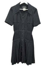 Load image into Gallery viewer, Rare 16P Coco Button Check Pleats Dress
