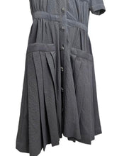 Load image into Gallery viewer, Rare 16P Coco Button Check Pleats Dress
