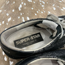 Load image into Gallery viewer, Superstar Distressed Suede Leather and Glittered Lace
