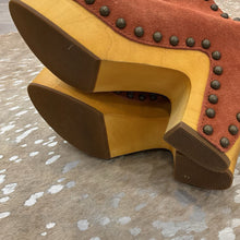 Load image into Gallery viewer, NEW Ole Peace &amp; Love Suede Clogs
